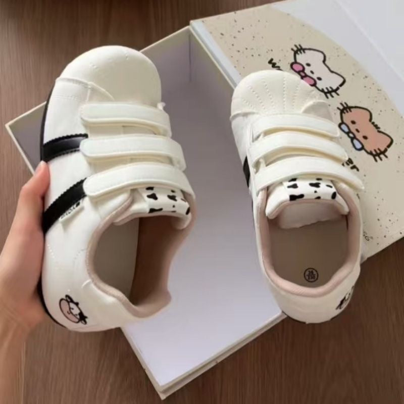 Damen Kindersportschuhe mit verstellbaren Klettverschlüssen und verspieltem Design R&B