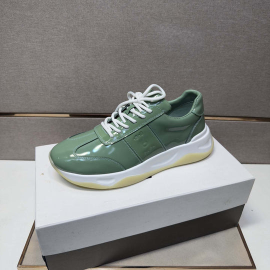 Damen Sportliche Sneakers mit modischem Glanzverschluss und dämpfender Sohle R&B