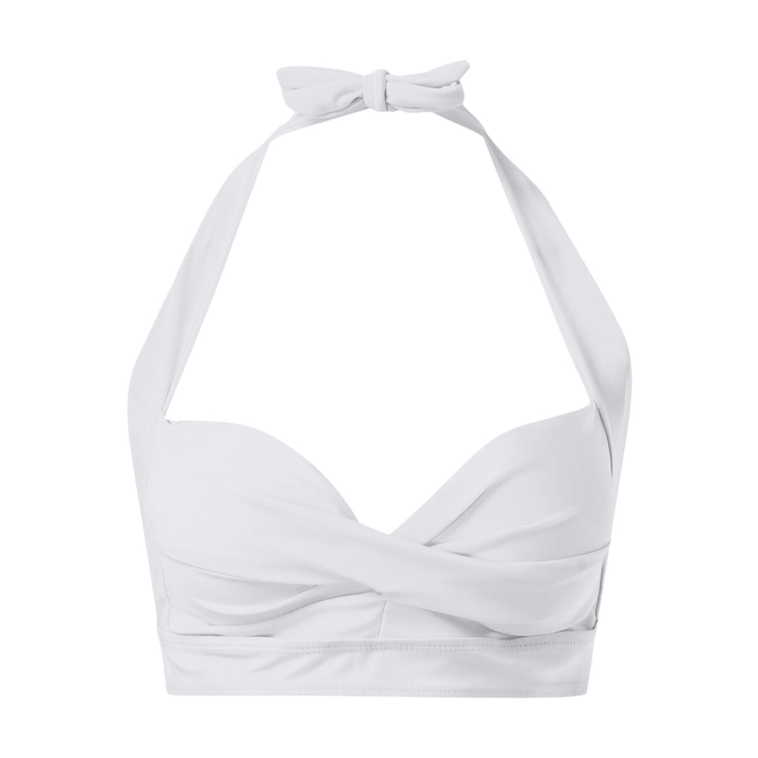 Damen Sportliches Bikinioberteil mit tiefem Ausschnitt und Halter-Design R&B