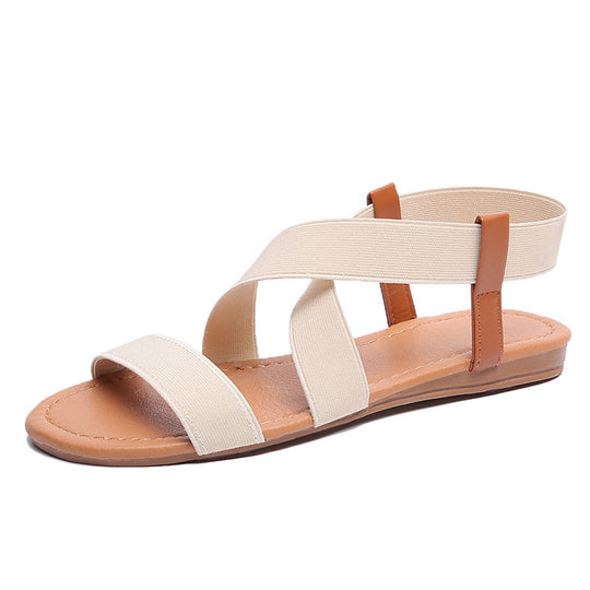 Damen Komfortable Kreuzriemen-Sandalen mit gepolsterter Innensohle R&B