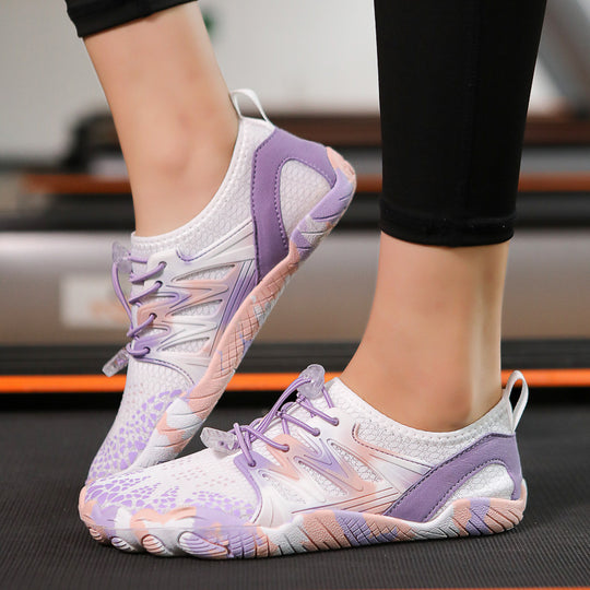 Damen Flexible Wassersport-Schuhe mit atmungsaktiver Mesh-Oberfläche und rutschfester Sohle R&B