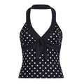 Damen Haltertop mit verspieltem Punkte-Design und einzigartigem Schnürdetail R&B
