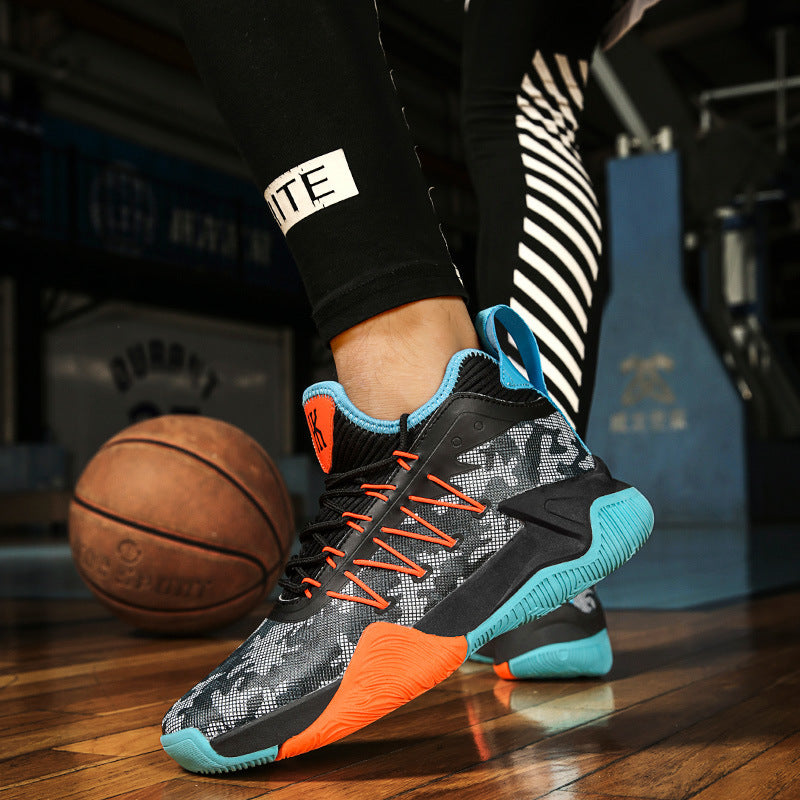 Damen Sportliche Basketball-Sneaker mit atmungsaktiver Mesh-Oberfläche und dämpfendem Fußbett R&B