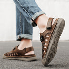 Damen Atmungsaktive Freizeitsandalen mit verstellbarem Klettverschluss und anatomischer Fußbettung R&B