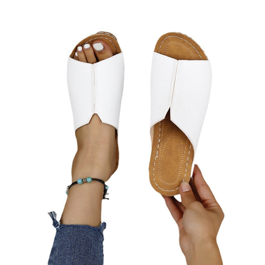 Damen Komfortable Slip-On Pantoletten R&B