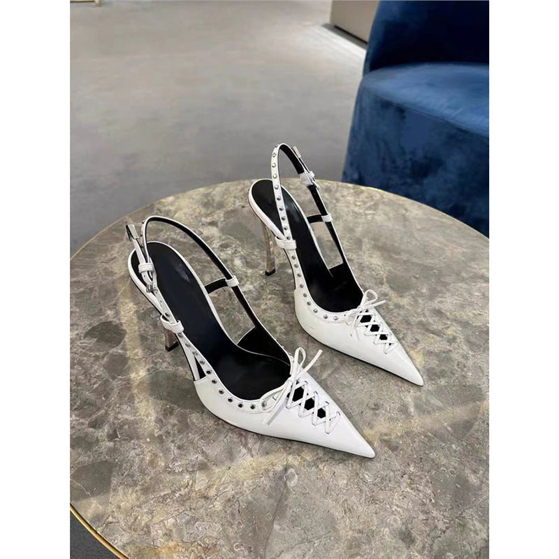 Damen elegante Slingback High Heel Pumps R&B