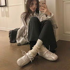 Damen Schnür-Sneaker mit kuscheligem Innenfutter und sportlichem Design R&B