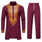 Herren elegantes Anzugset mit einzigartigem Muster R&B