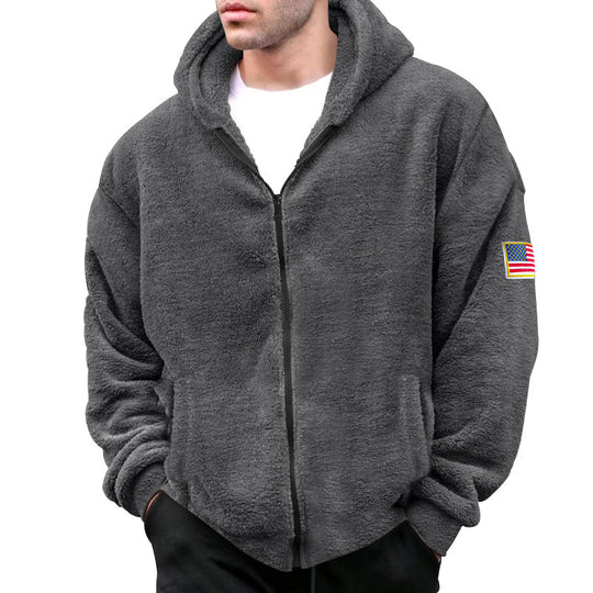 Herren Fleece Jacke R&B