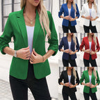 Damen Eleganter Blazer mit lässigen Ärmeln und modernem Schnitt R&B