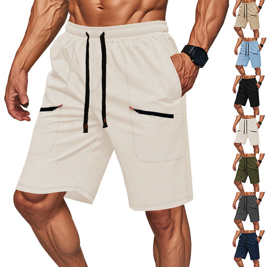 Herren Sportliche Shorts mit vielseitigen Taschen und elastischem Bund R&B