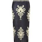 Damen Einteiler Badeanzug mit elegantem Wickelrock R&B