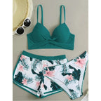 Damen Zweiteiliges Badeoutfit mit raffiniertem Schnitt R&B