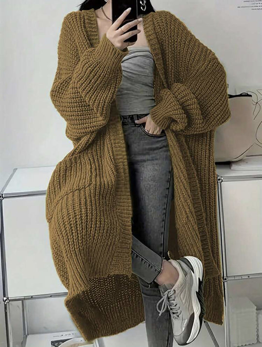 Damen Strickmantel im Oversized-Stil R&B