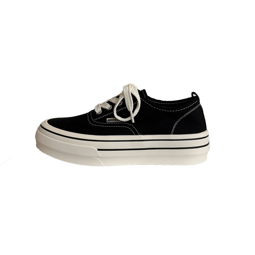 Damen Casual Sneakers im Vintage-Stil mit robustem Gummiboden und atmungsaktivem Canvas-Obermaterial R&B