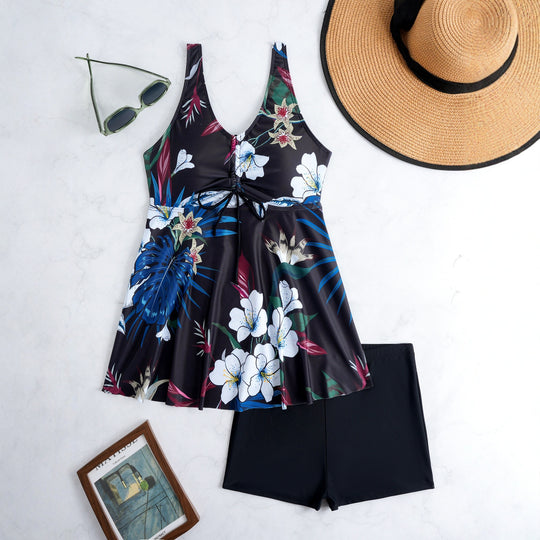Damen Strandkleid mit integrierter Shorts R&B