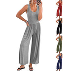 Damen Weit geschnittener Jersey-Jumpsuit R&B