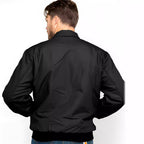 Herren stilvolle Bomberjacke mit praktischen Taschen und elastischem Bund R&B