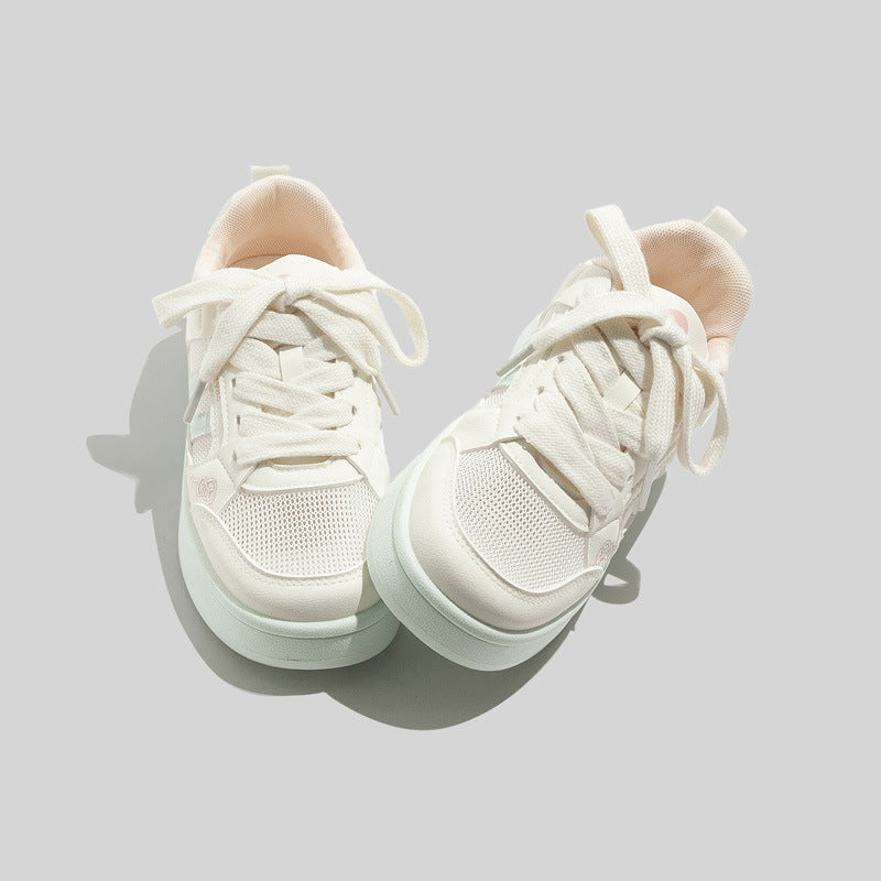 Damen Sportliche Sneakers mit niedlichem Tierdesign und atmungsaktiven Mesh-Einsätzen