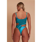Damen Einteiliger Badeanzug mit aufregendem Cut-Out-Design und sportlichem Schnitt R&B
