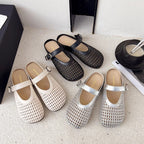 Damen Komfortable Clogs mit elegantem Riemen und luftigen Netzdesign R&B