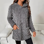 Damen Kuscheliger Hoodie mit Struktur R&B