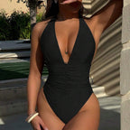 Damen Eleganter Badeanzug mit raffinierten Rüschendetails R&B
