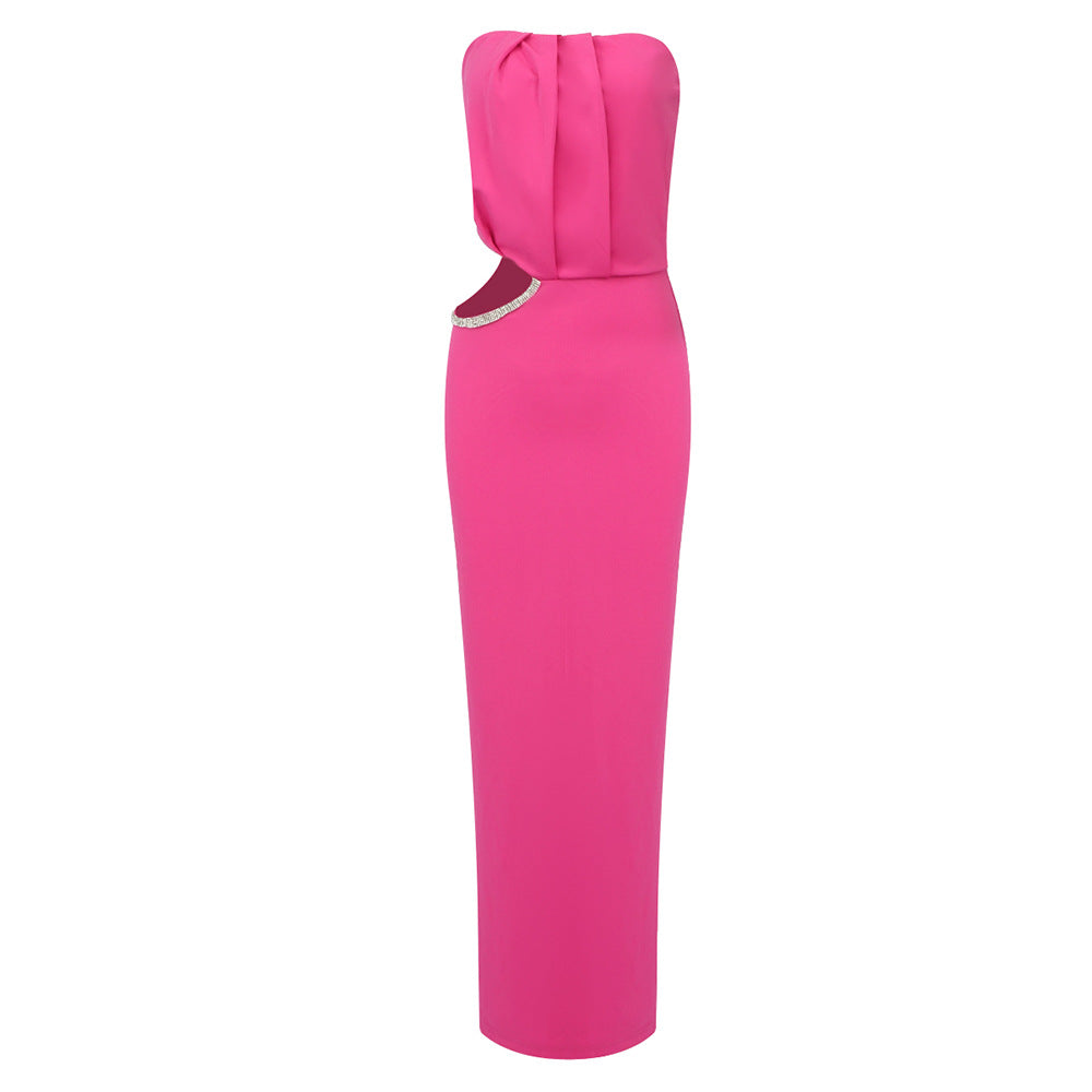 Damen Elegantes Maxikleid mit schmalem Design und raffinierten Cut-Out-Details R&B