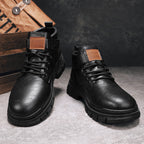 Herren robuste Schnürstiefel mit verstellbarem Riemen