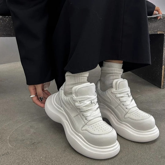 Damen sportive Chunky Sneakers mit innovativem Sohlenprofil und atmungsaktivem Obermaterial R&B