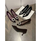 Damen elegante spitze Pumps mit funkelnder Schmuckapplikation R&B