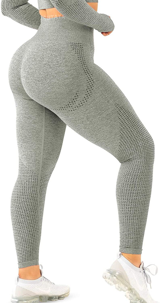 Damen Hohe Performance Fitnessleggings mit strukturierter Oberfläche R&B