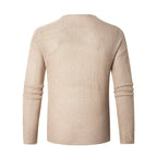 Herren eleganter V-Ausschnitt Pullover aus atmungsaktiver Baumwolle