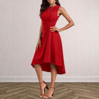 Damen Wickelmaxikleid mit asymmetrischem Saum und Drapierung R&B