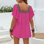 Damen Luftige Sommerbluse mit Stickereien R&B