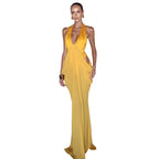Damen Elegantes Wickelkleid mit tiefem V-Ausschnitt und raffinierten Drapierungen R&B