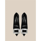 Damen elegante spitze Pumps mit glitzernden Strassakzenten R&B