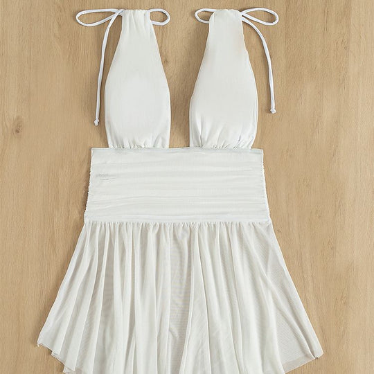Damen verspieltes Strandkleid R&B