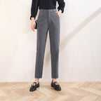 Damen komfortable Anzug Stoffhose weit