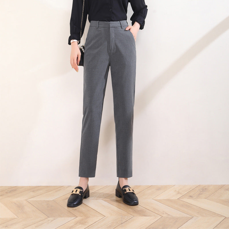 Damen komfortable Anzug Stoffhose weit