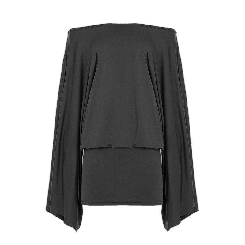 Damen Oversize-Top mit weiten Ärmeln und elastischem Bund R&B