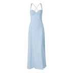 Damen Elegantes Maxikleid mit raffinierten Trägerdetails und schmeichelndem Schnitt R&B