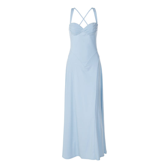 Damen Elegantes Maxikleid mit raffinierten Trägerdetails und schmeichelndem Schnitt R&B