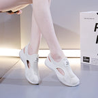 Damen Atmungsaktive Sportsneaker mit elastischem Strickdesign und rutschfester Sohle R&B