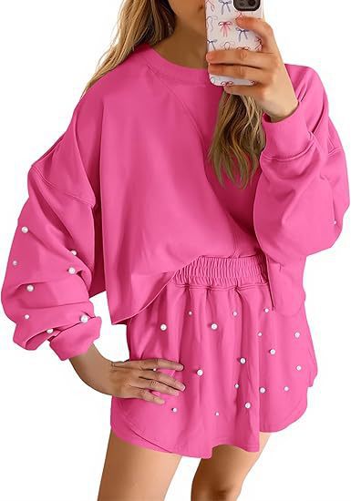 Damen Sportliches Sweatshirt- und Rock-Set R&B