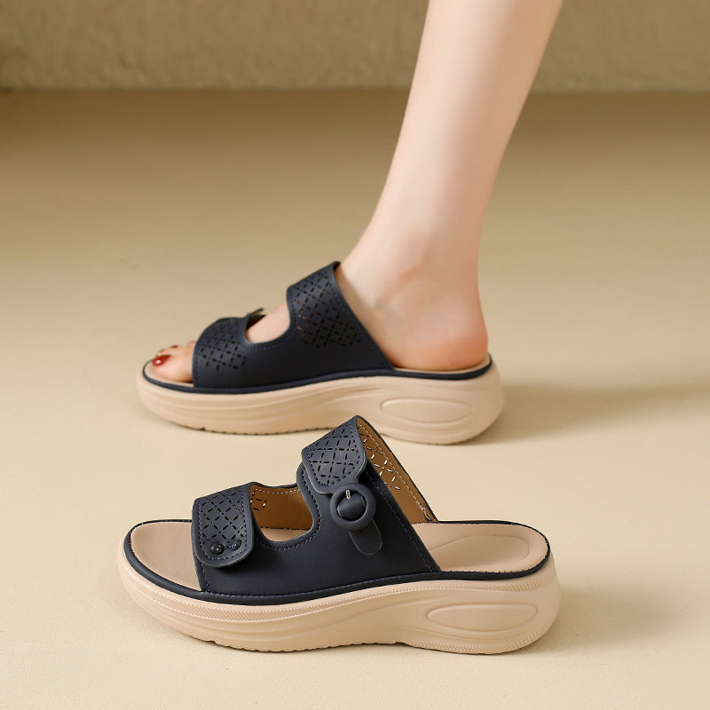 Damen Atmungsaktive Clogs mit modischem Lochdesign und komfortablem Fußbett R&B