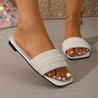 Damen Komfortable und elegante Slipper mit flachem Design R&B