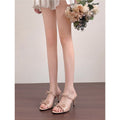 Damen elegante Slingback-Sandalen mit zarten Schleifen R&B