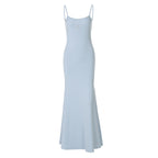Damen Elegantes Maxikleid mit verstellbaren Trägern und Paillettenverzierung R&B