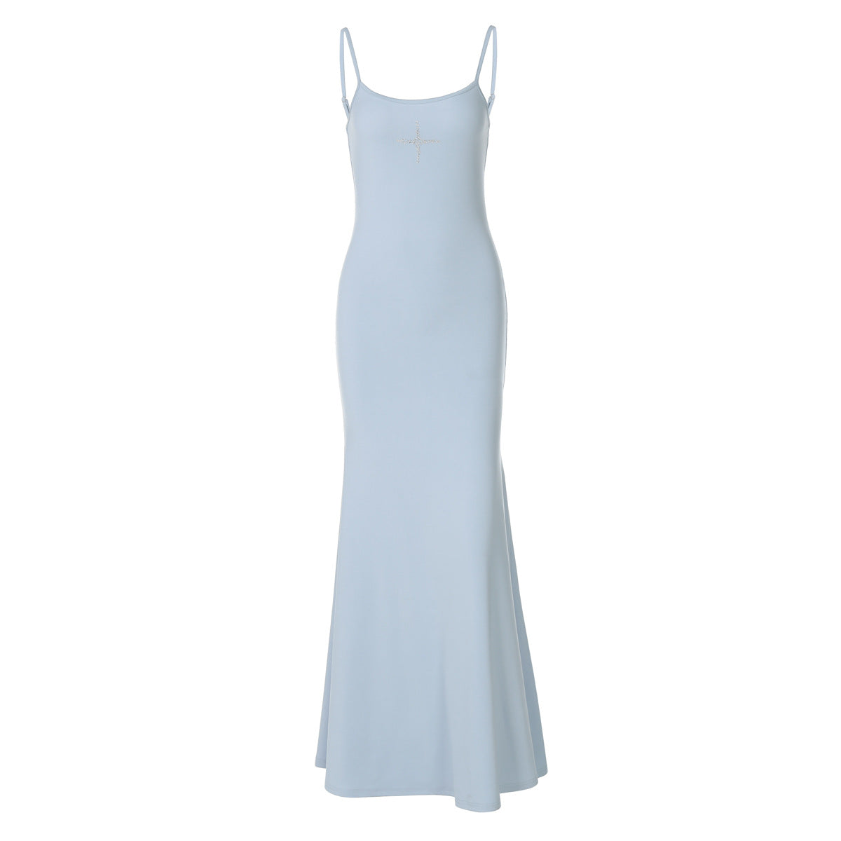 Damen Elegantes Maxikleid mit verstellbaren Trägern und Paillettenverzierung R&B
